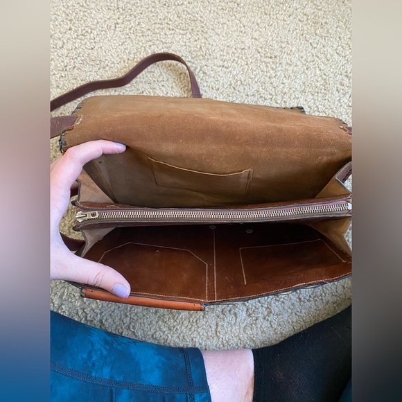 Vintage Leather Shoulder Purse from Mexico - Picture 6 of 15